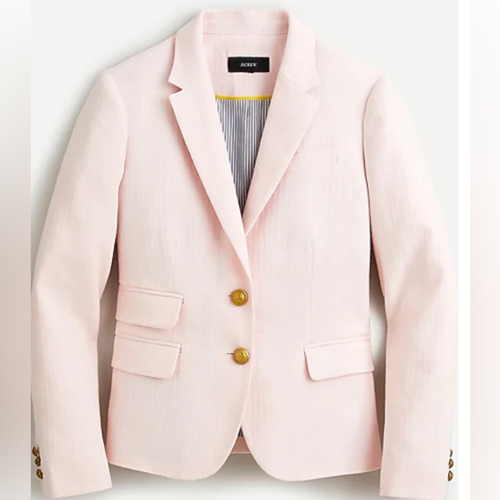 J.Crew Dalton Baby Pink Blazer